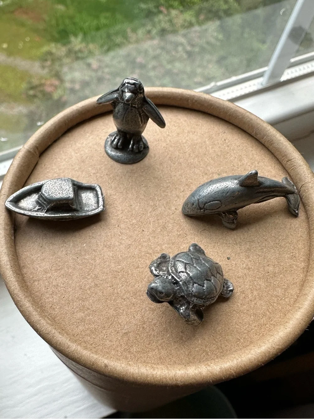 Sea World Monopoly pieces • set of 4 • metal • board games
